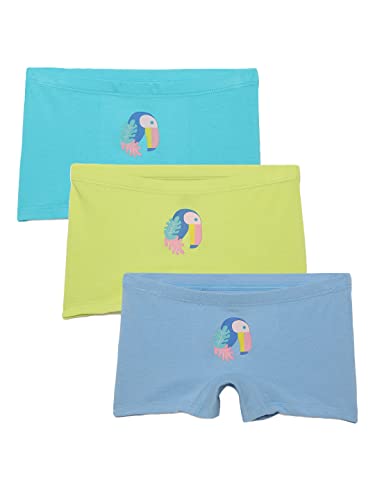 Image of mackly Girls Boxers (Pack of 3) - Cotton Boxer Shorts, Seamless Comfort, Mid Waist Boyshorts Panties