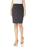 Calvin Klein Women's Straight Fit Suit Skirt, Charcoal, 0