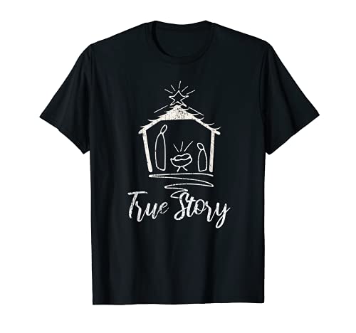 Navidad cristiana verdadera historia Jesús Natividad religiosa regalo Camiseta