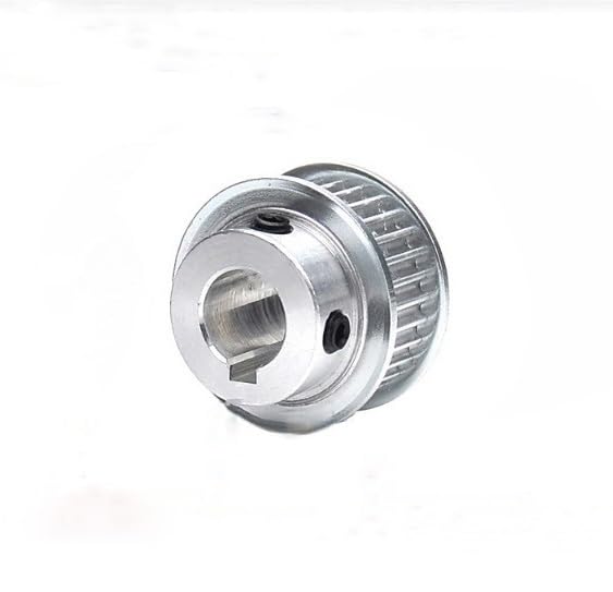 1 stuk 30 40 50 60 tanden HTD3 M timing poelie aluminium synchroon wiel for 15 mm brede riem spiebaan boring 8/10/12/12,7-25 mm(25mm(keyway 8mm),60 Teeth-16mm
