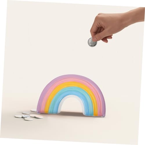 Cofrinho Arco-íris Cofrinho Novidade Cofrinho De Bebê Pote Salva-vidas Arco-íris Banco De Moedas Inf