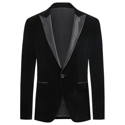 Allthemen Velvet Slim Fit Blazer Jacket Cover