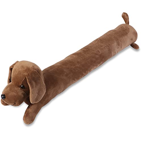 Image of SANFERGE Dog Under Door Draft Stopper Heavy Duty, 3LB 36 Inch Decorative Fabric Door Draft Blocker, Animal Weather Stripping Sound Proof Bottom Seal, Save Energy Reduce Noise Air Stopper Guard