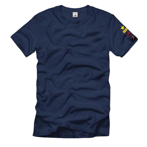 T-shirt NVA DDR Volksmarine de qualité supérieure avec insigne 6 Flottille