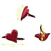 XGNG 200pcs Red Heart Studs Decorative Scrapbooking for Crafts