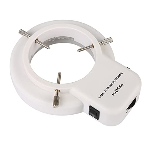 XuuSHA microscoop accessoires kit slide voorbereiding camer 56/64/72/144 LED Verstelbare Ring Licht Illuminator Lamp Voor Microscoop Microscoop Accessoires (Kleur: K-D144)