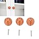 Cyrank Basketball-Schrank-Schubladen-Türgriffe, 6er-Set, Kugeltyp, Einzelloch, für Kinder, Kommoden, Schubladen, Schreibtischgriffe, Sport, Kinderzimmer, Küche, Schlafzimmer, Dekoration