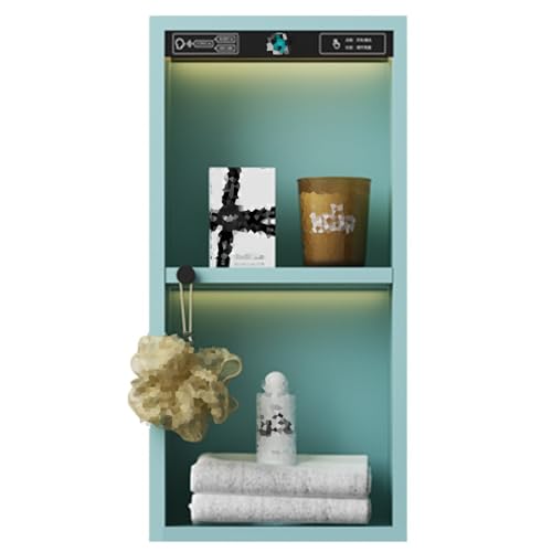 Mensola da doccia a LED, in acciaio inox, da incasso, per shampoo e sapone, installazione a parete nascosta, organizer da bagno moderno, 30 x 60 x 12,5 cm