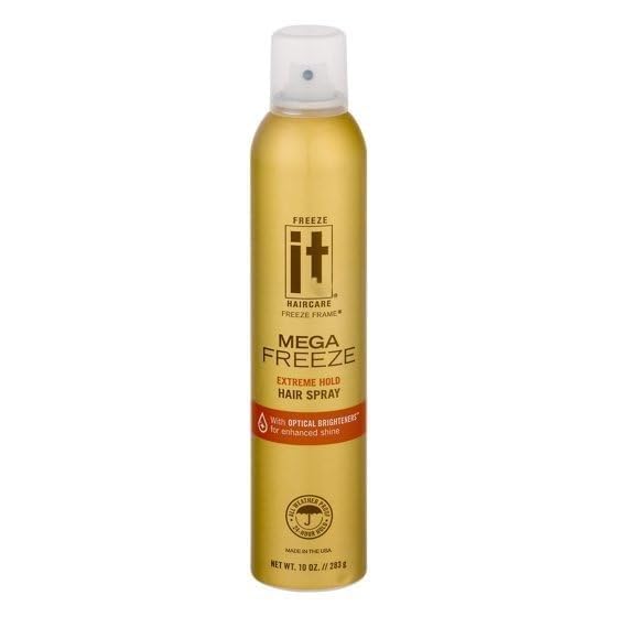 Freezes It Mega Freeze Hair Spray Extreme Hold Nourishing UV Protection 10 oz (pack of 1)