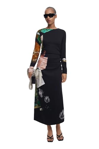 DESIGUAL ABITO LUNGO DONNA NERO