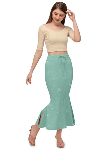Image of Mehrang Stretchable Shimmer Saree Shapewear Petticoat for Women, Skirts for Women,Shape Wear Dress for Saree