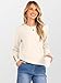 ANRABESS Sweaters for Women Long Sleeve Crewneck Casual Loose Wool Blend Soft Knit Pullover Tops 2025 Fall Fashion Outfits White Medium