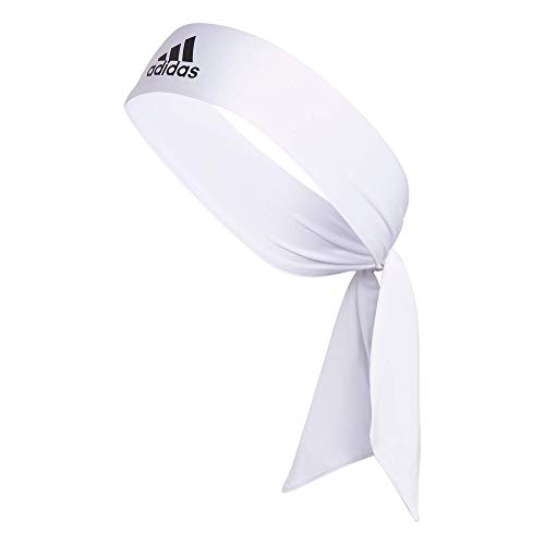 adidas Unisex - opaska na głowę Alphaskin dla dorosłych, biało-czarna, jeden rozmiar