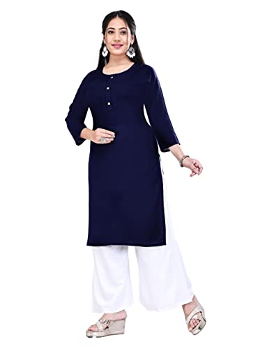 Image of Women Rayon Regular Kurti