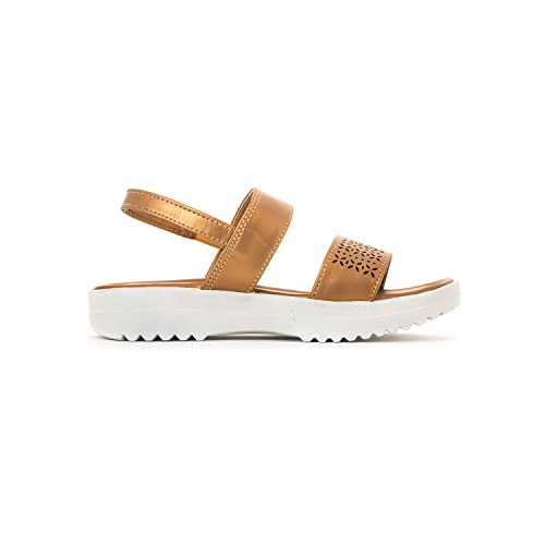 Image of Khadim's Adrianna Flat Platform Slingback Sandal for Girls (4.5-12 yrs)