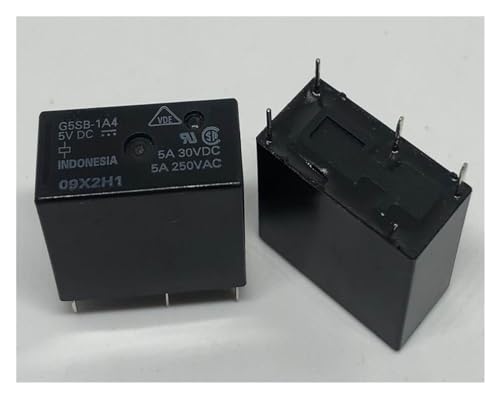 Relé G5SB-1A4 de 4 pines y 5VDC para conmutación electrónica eficiente de 5A