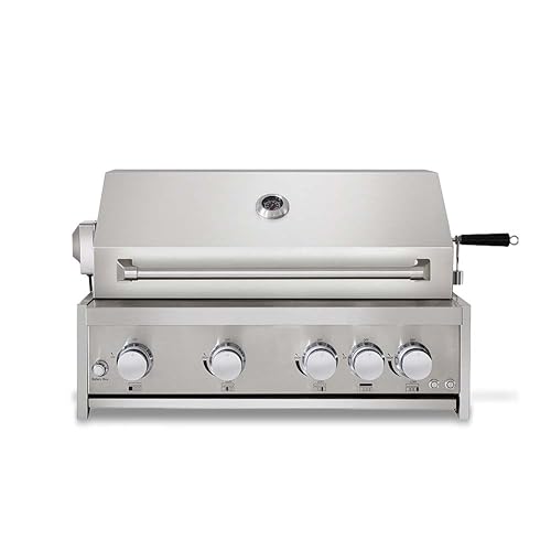32 Inch Built In Propane Grill, 4 Burners with Rear Infrared Rotisserie