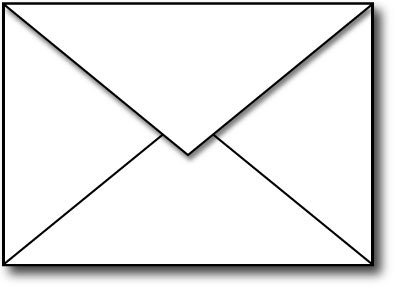 A1 White Envelopes with Pointed Flap - 100 Envelopes