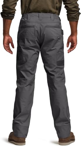 Image of CQR Men's Quick Dry Work Pants, Water Resistant Outdoor Tactical Pants, Lightweight Stretch Cargo Hiking Pants