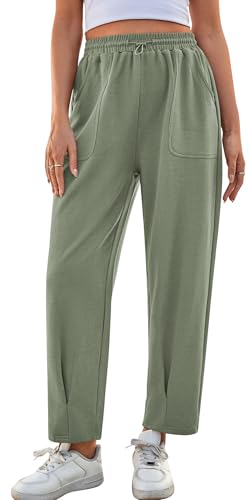 Pantalon de gym femme ample anti-frottement avec grandes poches