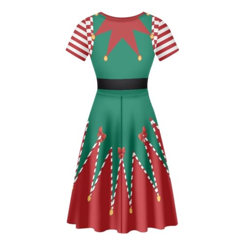 Image of POLERO Sunflower Dress for Women Floral Summer Dresses Short Sleeve Casual Sundresses Midi Dresses