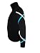 Ice Fire Criss Cross Fleece Jacket (Silver/Turquoise, Adult X-Small)