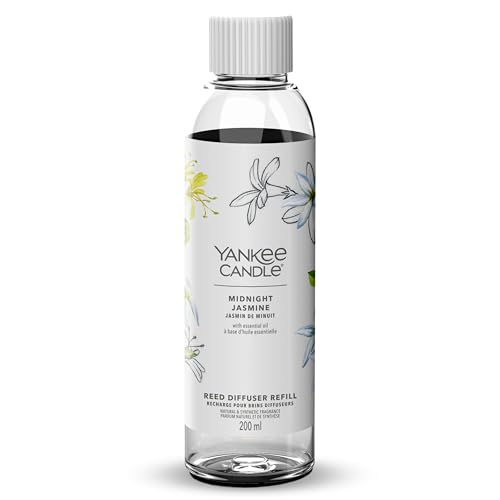 Yankee Candle Signature Reed Diffuser Refill | Midnight Jasmine | 200ml | Up to 20 weeks of Fragrance for Women