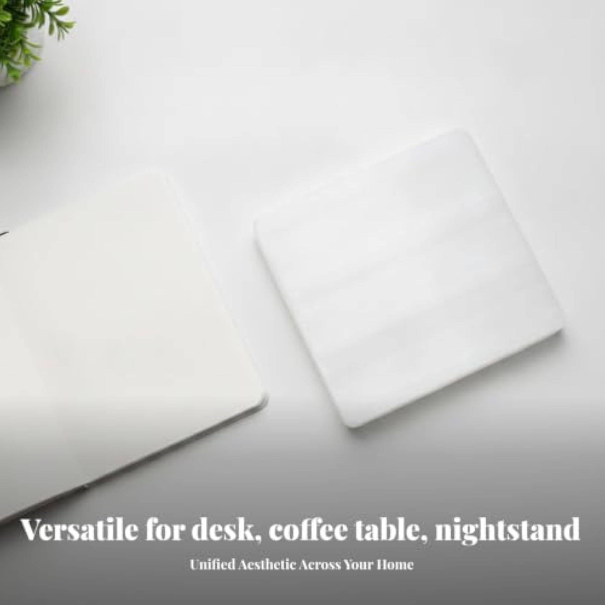 Translucent Gypsum Coaster Set for Minimalist Decor