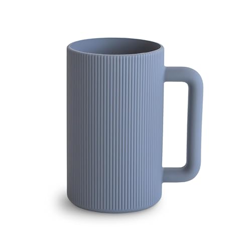 Image of mushie Baby Bath Rinse Cup | 100% Food Grade Silicone | Shampoo & Body Washing Rinser Cup For Kids (Tradewinds)