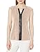 Calvin Klein Women's V-Neck Tank with Faux-Leather and Chain
