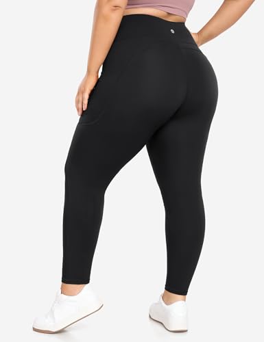 Heathyoga X-6XL Plus Size Leggings for Women with Pockets Tummy Control Plus Size Yoga Pants High Waist Workout Clothes2