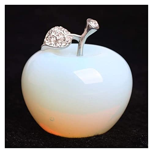 BIANMTSW 1 PC Pomme de Cristal d'opale sculptée Naturelle 45 mm for décoration de Mariage Collections de la Maison