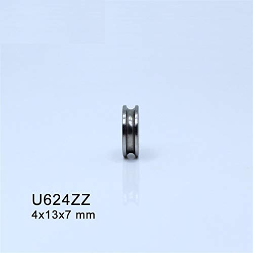 U624ZZ roulement à billes scellé avec rainure en U 4x13x7mm pour machine à broder