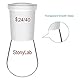 StonyLab Rundkolben Kolben Glas, Single Neck Round Bottom Flask Borosilikat-Einhals Rundkolben Labor Glas Rotationsverdampferkolben 10ml mit Außengelenk 24/40