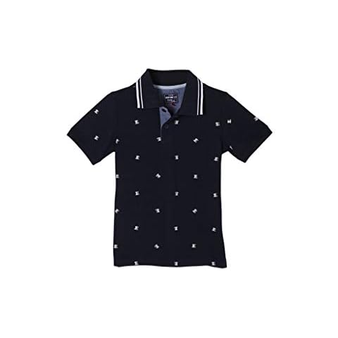 s.Oliver Junior Mädchen 404.10.102.13.130.2062157 Polohemd, Dark Blue AOP, 104/110 Cover