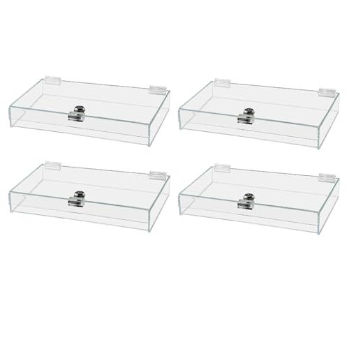 6 Pack Lockable Acrylic Display Cases for Collectibles 12