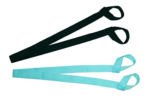 Xiaoxgxf 2 Packs Yoga Mat Strap Yoga Mat Sling Yoga Mat Carrier (Black+Sky Blue) #TOP1