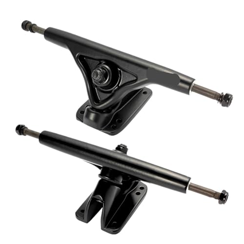Compatible for 7 Inch Black Longboard Trucks Aluminum Dancing Board Bridge Skateboard Components