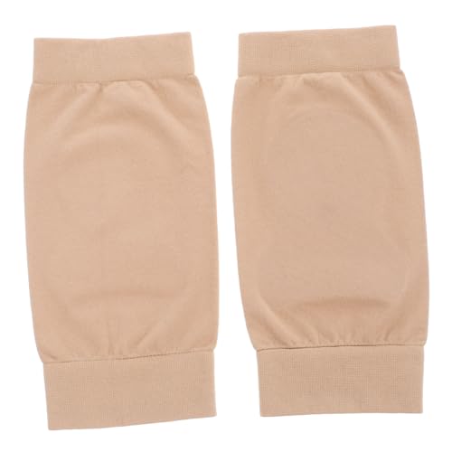 IWOWHERO 1 Pair Heel Ankle Protector Plantar Heel Sleeves for Cracked Heels Heel Sleeve Socks Ankle Bracce Heel Sleeve Support Heel Socks Ankle Support Bandage Shoe Inserts Khaki