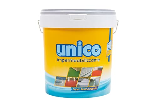 ICOBIT Unico, Super resina liquida impermeabilizzante, Grigio, 5 kg
