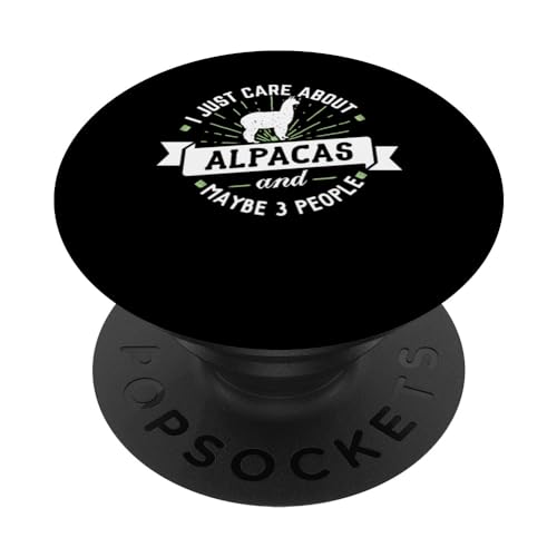 Regalo de alpacas - ¡Me importan las alpacas! PopSockets PopGrip Intercambiable