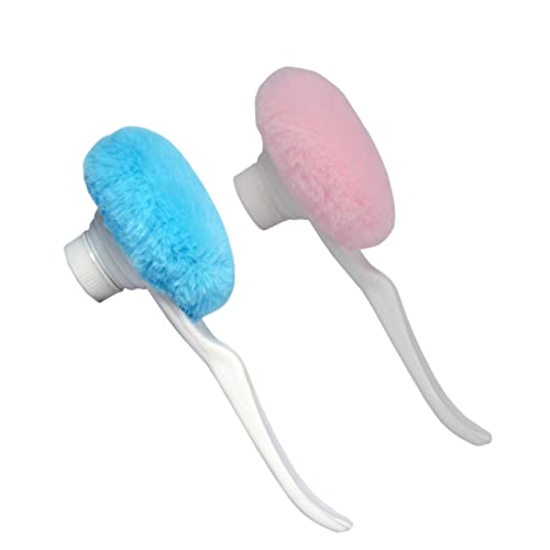 Image of The ChipmunK Store's Makeup Powder puff Combo with handle (Blue, Pink)