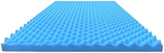 Airflow Foam Mattress Topper, Egg Crate Foam Pad, Hospital Mattress Pad and Bed Topper for Support, Pressure Relief and Weight Distribution, Hospital Size Mattress, 2x33x72 Made in USA by Foam Global