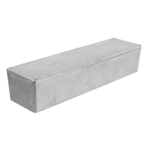 Boîtier aluminium pour pédale d'effet guitare argenté BESTYASH