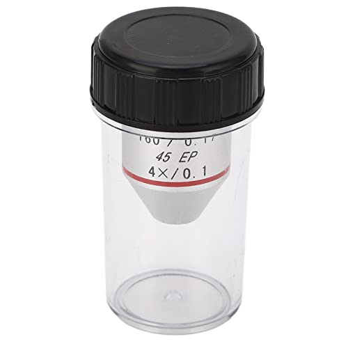 NDNCZDHC 4X Microscope Objective Lens 195EP Achromatic Objective Lens Replacement for Biological Microscope Telescope