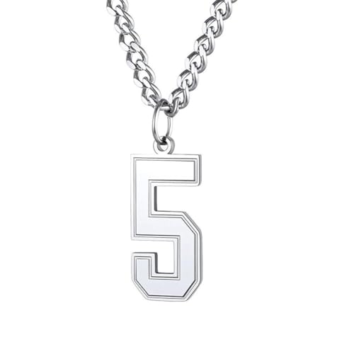 [OAKKY] �i���o�[�l�b�N���X�p �����Y�����ă��f�B�[�X �V���o�[�E�u���b�N�E�S�[���h���b�L 0-9 �f�W�^�� 5 �y���_���g�`���[���`�F�[�� �X�e�����X�| �p�[�\�i���C�Y���ꂽ�V���v���ő@�ׂȃX�e�[�g�����g�W���G���[ �V���o�[ ���� 5