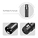 HUALEU 3Pin XLR Male to Female Adapter, Black Painted zinc Alloy Shell,for Mic,Amplifier, Mixer XLR 3-Pin Audio Connectors DMX 512 Adapter-2Pack