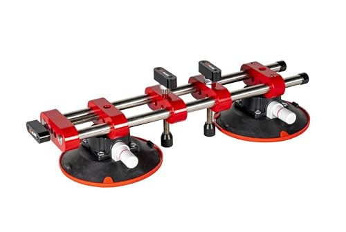 Tile Gap Closer with Suction Cups – 220 lbs Lifting Capacity – Precise Leveling Tool for Tile, Granite, and Countertop Installation – Adjustable Gap 0-1 9/16” and Level 0-3/4”