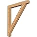 Ekena Millwork BKT04X34X40TRA04SWR Traditional Craftsman Bracket, 34"D x 40"H, Rough Sawn Western Red Cedar