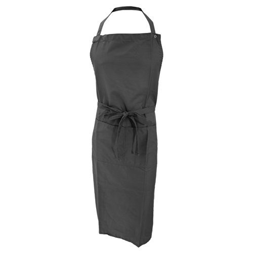 Bistro by Jassz: Latzschürze mit Tasche JG22, Größe:One Size;Farbe:Black